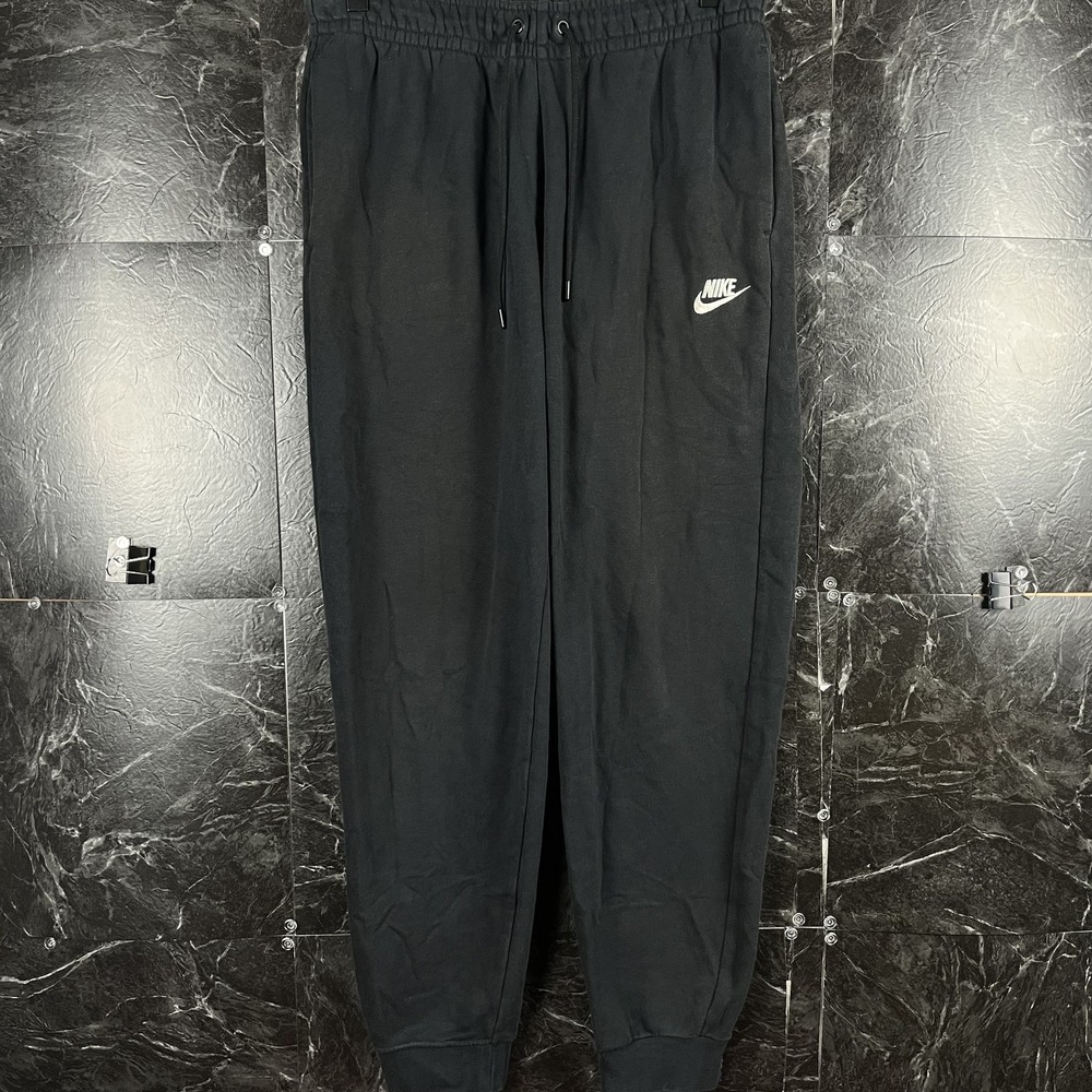 Nike Men's Black Fleece Sweatpants Jogger Small -Flaws